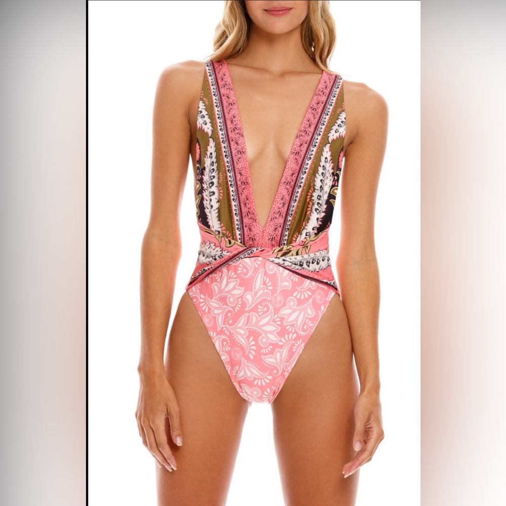 2022 AGUA BENDITA ANTIK PRINT ELLIS ONE PIECE SWIMSUIT